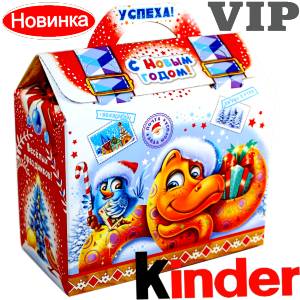Сладкий подарок на Новый Год в жестяной упаковке весом 1200 грамм по цене 1762 руб в Воронеже
