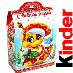 Детский подарок на Новый Год в жестяной упаковке весом 430 грамм по цене 1657 руб в Воронеже