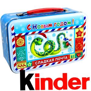 Сладкий подарок на Новый Год в картонной упаковке весом 430 грамм по цене 2136 руб в Воронеже