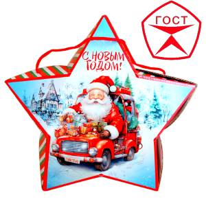 Детский подарок на Новый Год в жестяной упаковке весом 950 грамм по цене 1182 руб в Воронеже